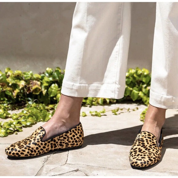 Birdies Cheetah Leopard Calf Hair Starling Slip On Loafer Flat Shoes Size 7 - Picture 5 of 11